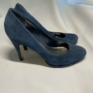 Franco Sarto Blue Suede Shoes